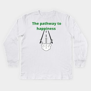 The Pathway To Happiness! Kids Long Sleeve T-Shirt